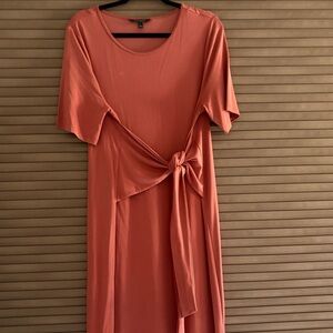 Banana Republic Terracotta Tie-Front Maxi Dress